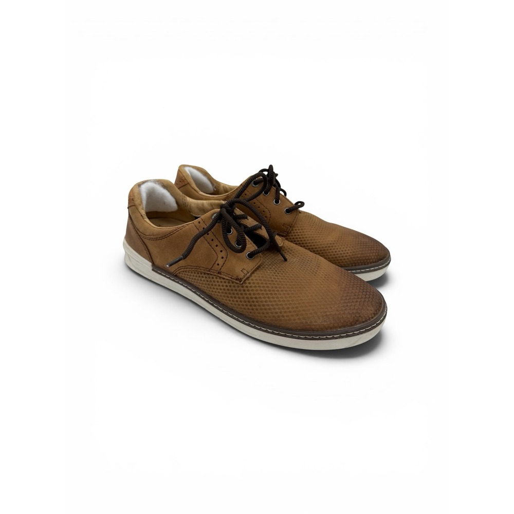 Johnston & Murphy Golf XC4 TRUFOAM Tan Leather Perforated Sneakers Mens 9
